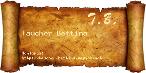 Taucher Bettina névjegykártya